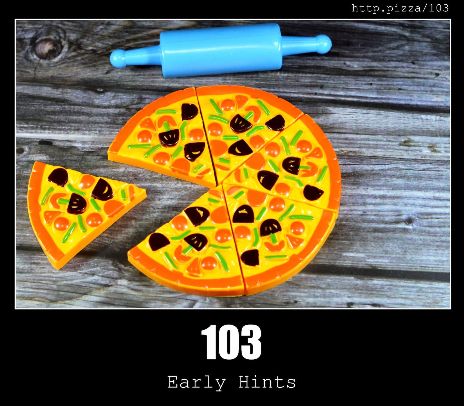 HTTP Status Code 103 Early Hints & Pizzas