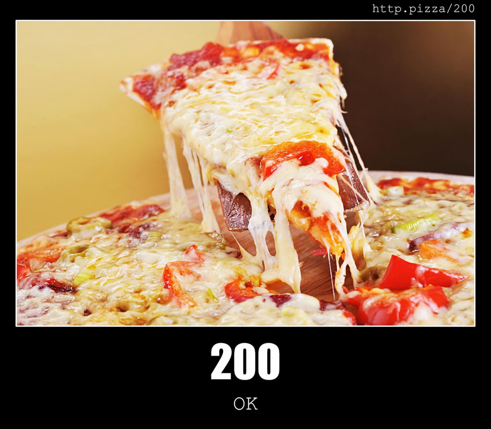 HTTP Status Code 200 OK & Pizzas