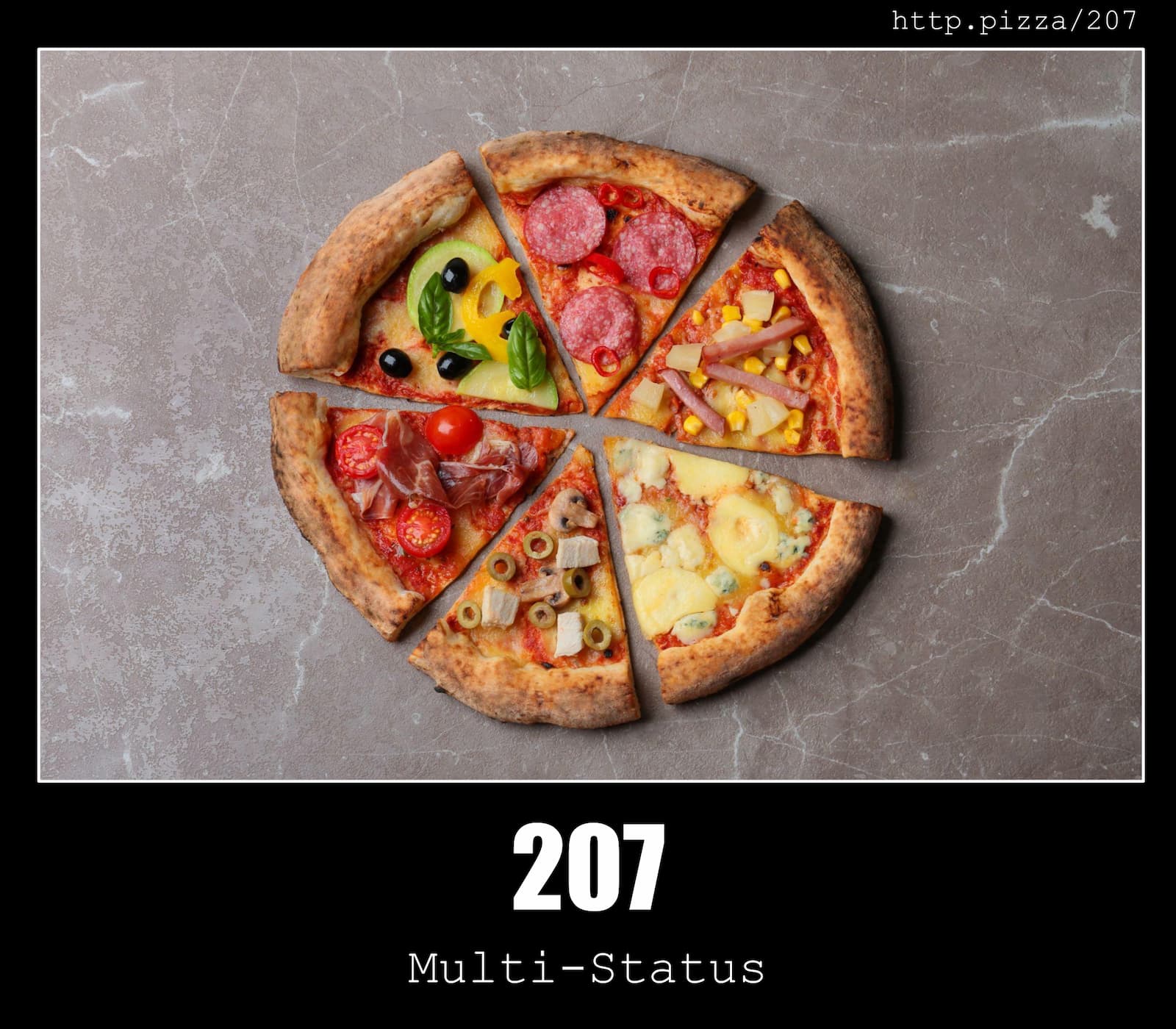 HTTP Status Code 207 Multi-Status & Pizzas