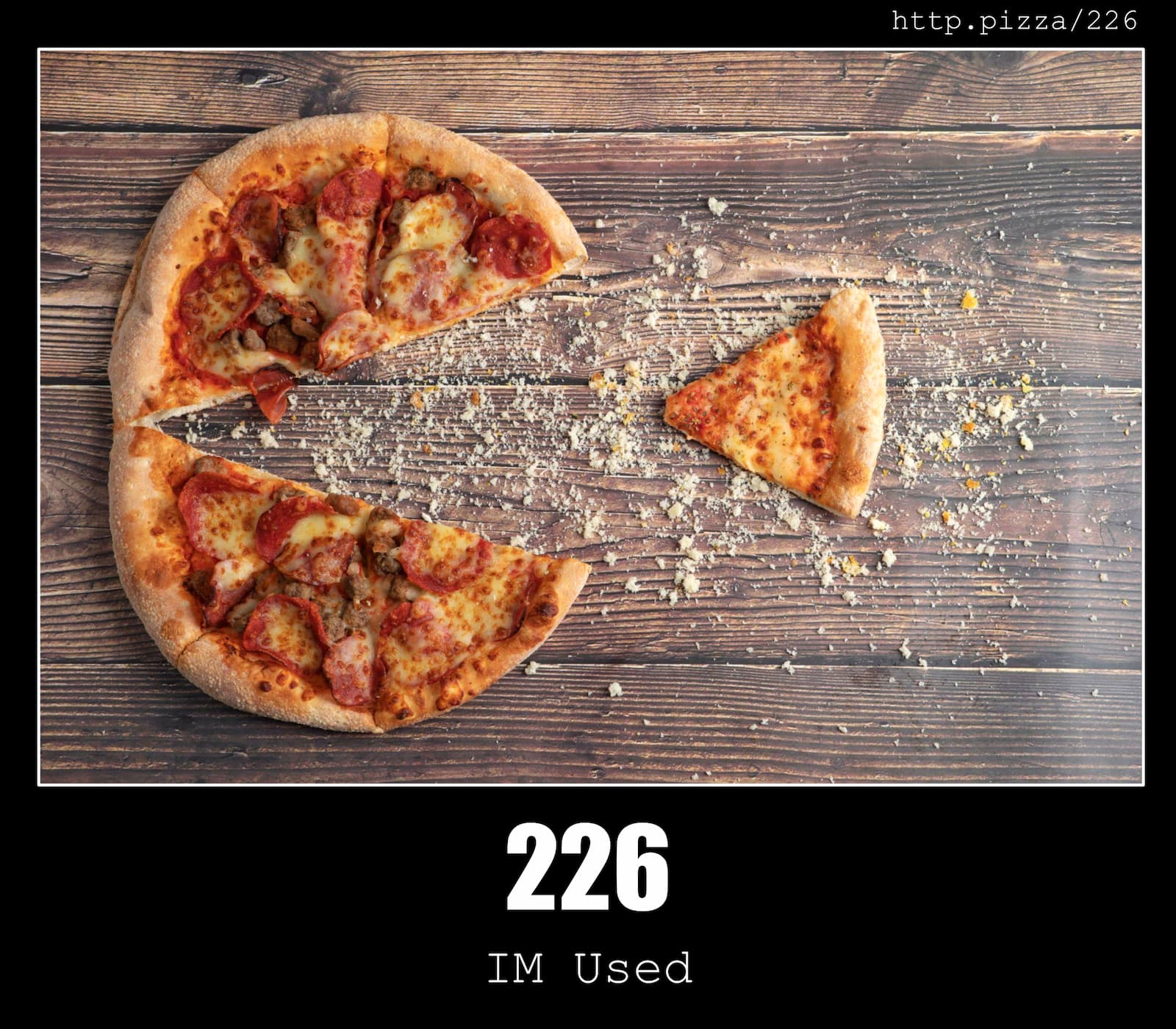 HTTP Status Code 226 IM Used & Pizzas