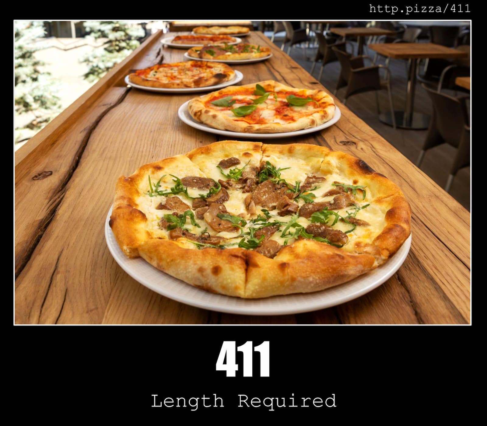HTTP Status Code 411 Length Required & Pizzas