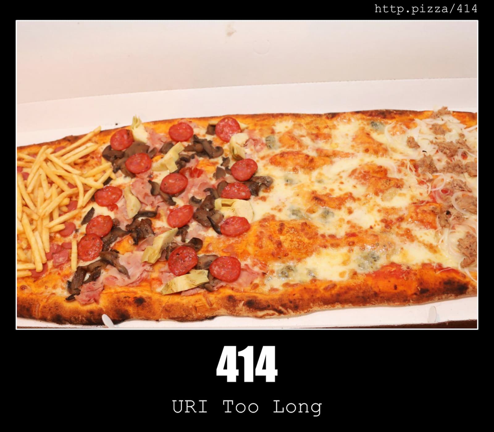 HTTP Status Code 414 URI Too Long & Pizzas