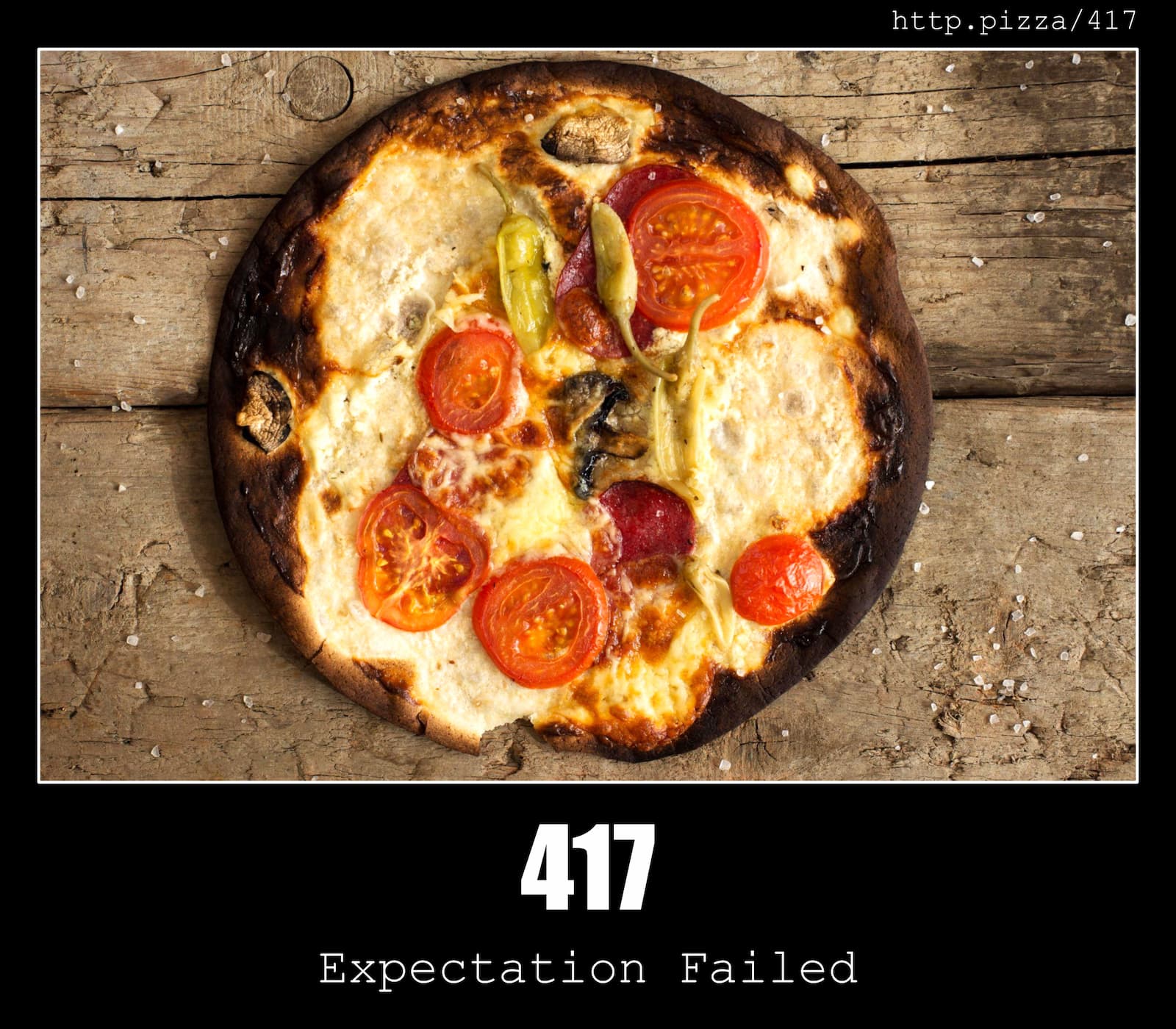 HTTP Status Code 417 Expectation Failed & Pizzas