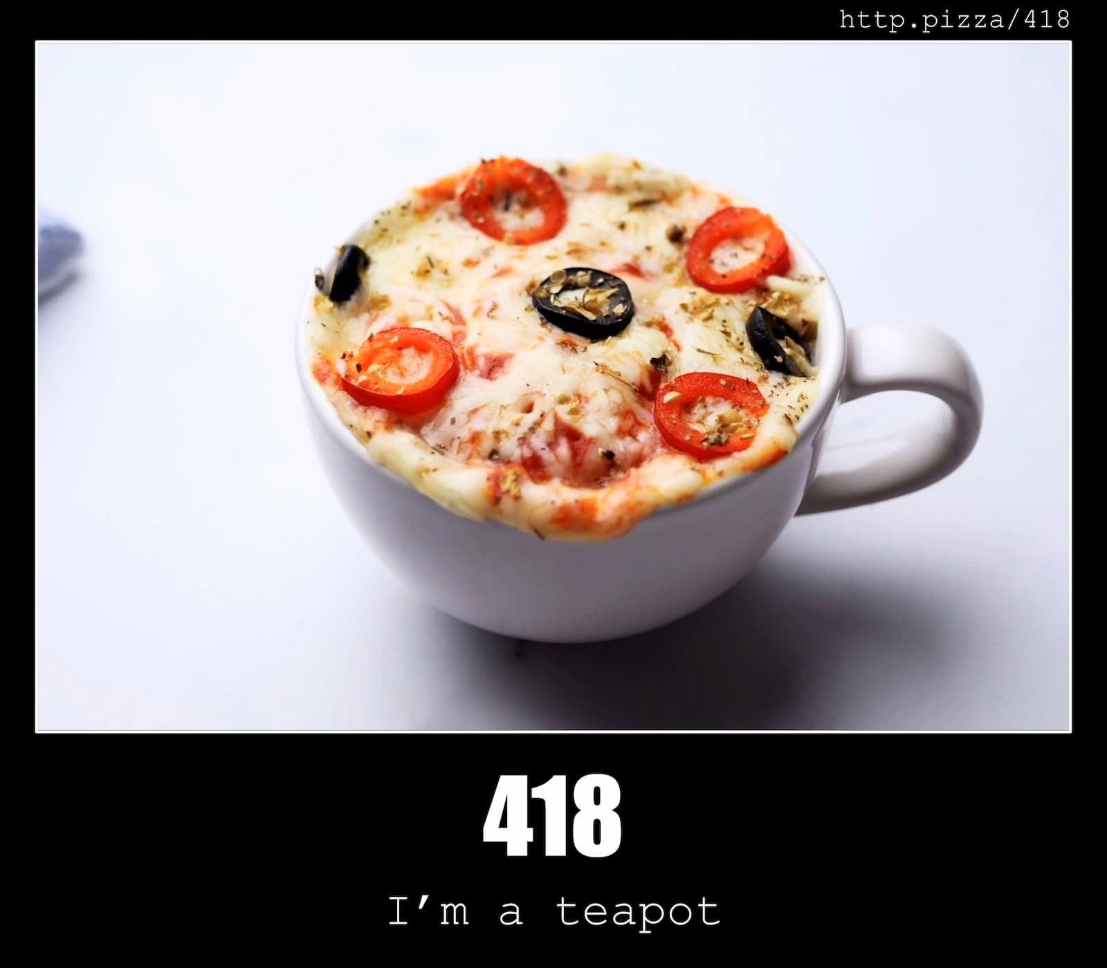 HTTP Status Code 418 I'm a teapot & Pizzas