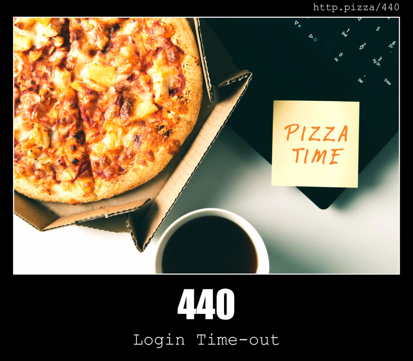 HTTP Status Code 440 Login Time-out & Pizzas