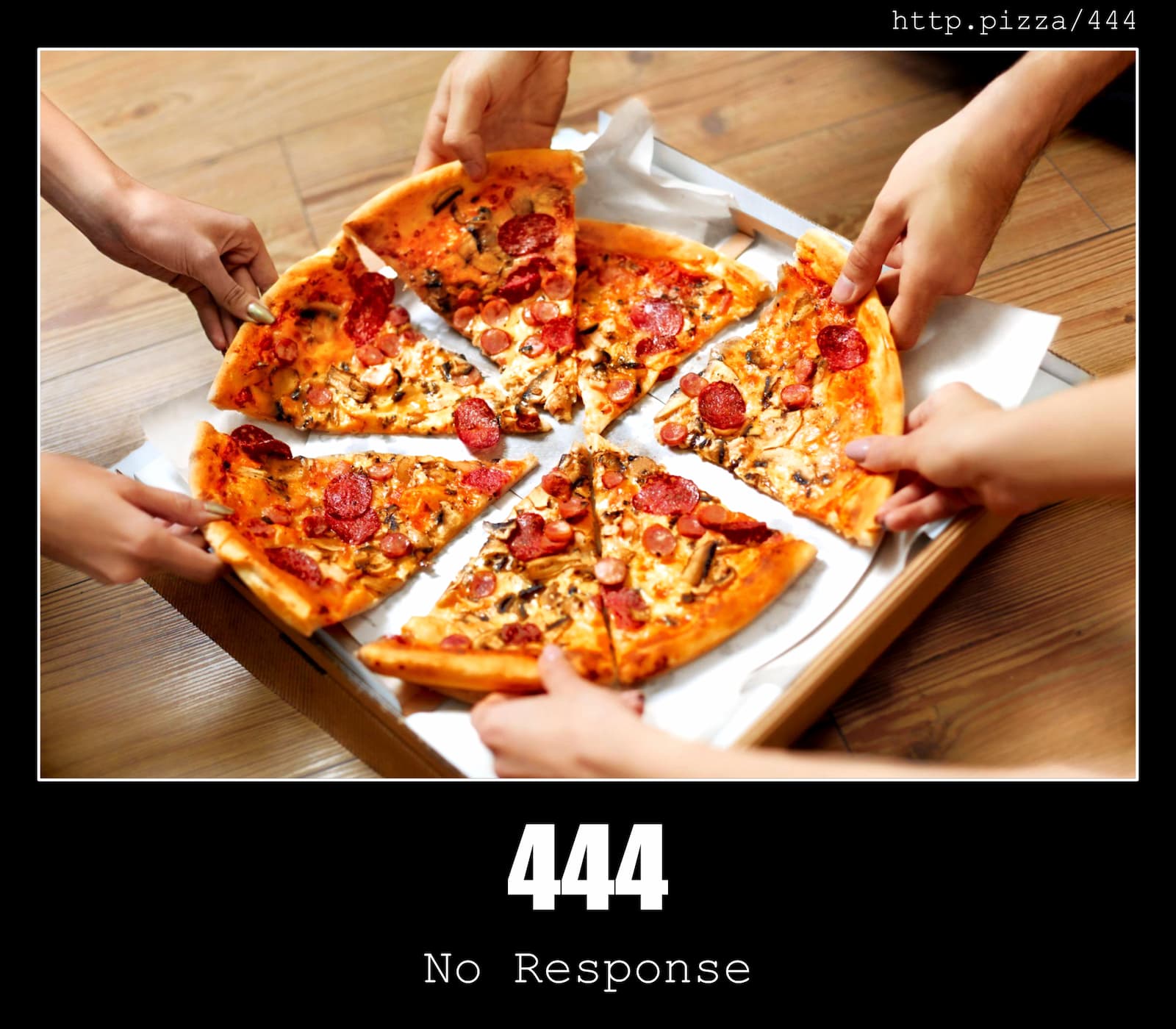 HTTP Status Code 444 No Response & Pizzas