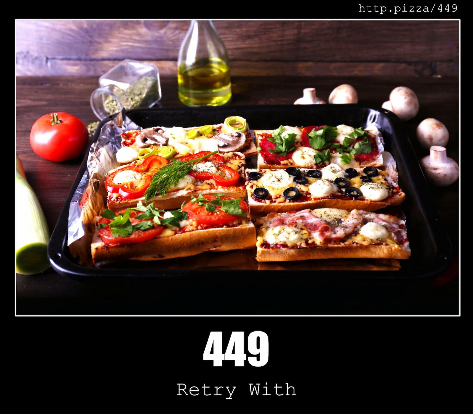 HTTP Status Code 449 Retry With & Pizzas