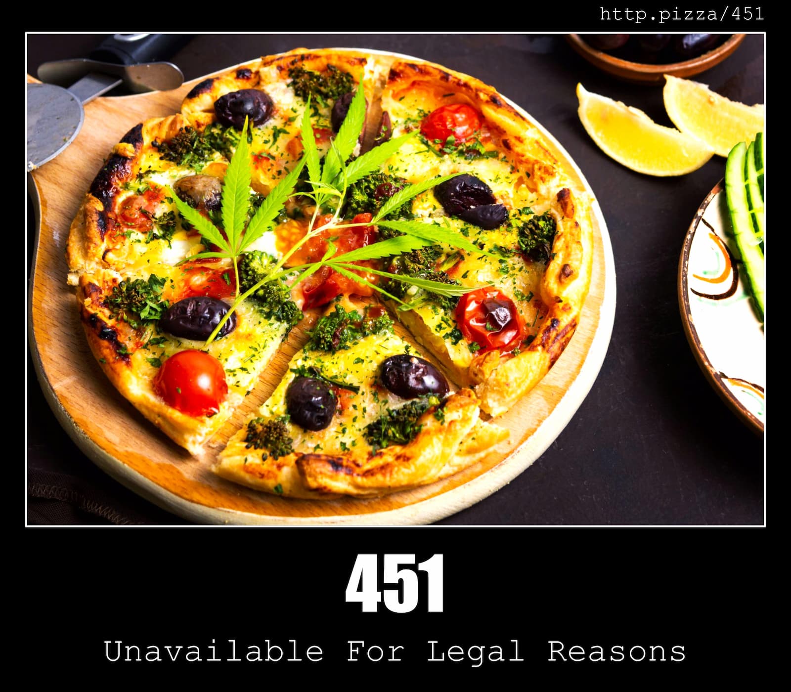 HTTP Status Code 451 Unavailable For Legal Reasons & Pizzas