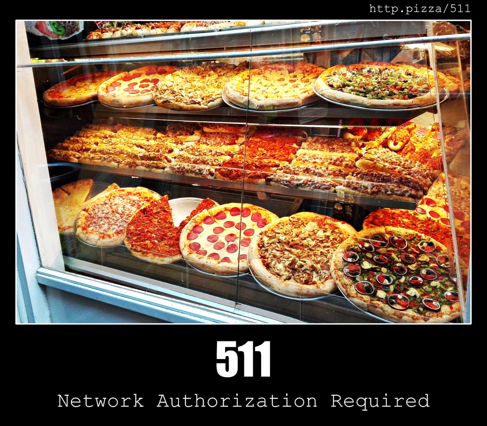 HTTP Status Code 511 Network Authentication Required & Pizzas