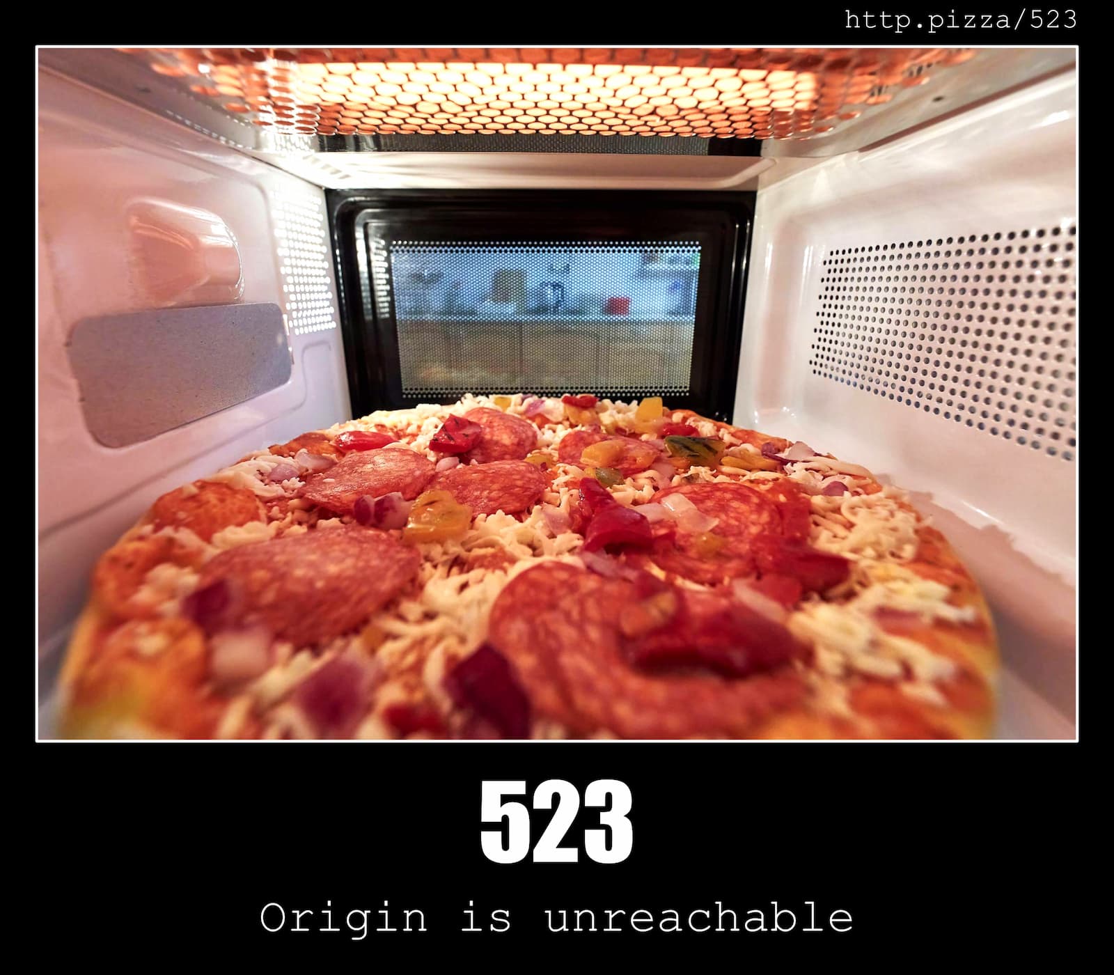 HTTP Status Code 523 Origin is unreachable & Pizzas